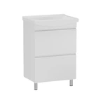 Тумба с умывальником ROZZY JENORI FORTUNA 50x70x38.5см напольная белая RJFU019-4150WHSET(RJFU019-4150WH + K11-0163)