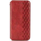 Шкіряний чохол-книжка GETMAN Cubic (PU) для Xiaomi Redmi Note 10 5G / Poco M3 Pro Червоний