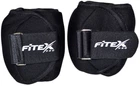 Утяжелители для ног Fitex 2 х 1 кг Черные (MD1662-1)