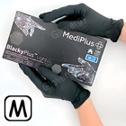 Перчатки нитриловые MediPlus BlackyPlus Light размер М черные 100 шт