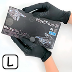 Перчатки нитриловые MediPlus BlackyPlus Light размер L черные 100 шт