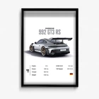 Постер в рамці porsche 992 gt3 rs А4