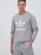 Bluza bez kaptura męska oversize Adidas Adicolor Classics Trefoil Crewneck IM4501 S Szara (4066761539940)