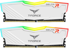 Pamięć RAM Team Group DDR4-3200 16384MB PC4-25600 (Kit of 2x8192) T-FORCE DELTA RGB White (TF4D416G3200HC16CDC01)