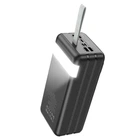 УМБ Павербанк 60000 mAh 22.5W із швидкою зарядкою та ліхтариком HOCO J86B Портативний зарядний пристрій Зовнішній акумулятор Чорний