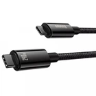 Кабель Baseus Tungsten Gold Type-C to Type-C 240W 2м Black зарядний кабель з передачею даних для MacBook