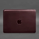 Шкіряний чохол BN для MacBook 14 дюйм, бордовий Crazy Horse