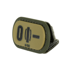 Molle M-Tac Patch группа крови O (I) - PVC Ranger Green