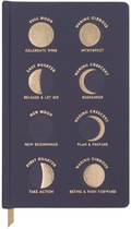 Notatnik Designworks Ink Moon Phases w linie 21 x 13 cm 240 arkuszy Ciemnoniebieski (0840214803765)