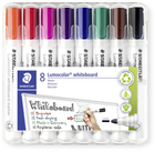 Zestaw markerów Staedtler Lumocolor 2 mm 8 szt Kolorowych (4007817186244)