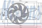 Вентилятор охолодження двигуна NISSENS 85583 Ford Fusion, Fiesta 1310446, 1343764, 1364707