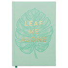 Notatnik Designworks Ink Leaf Me Alone w linie 14.6 x 21.6 cm 240 arkuszy (0840214807664)