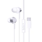 Наушники на разъем Type-C с микрофоном проводные Baseus Encok CZ11 Wired Earphones (Type-C, DAC, 1.1 m). White