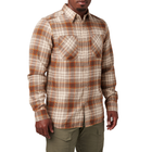 Сорочка тактична 5.11 Tactical® Silverwood Flannel Plaid Long Sleeve Shirt 2XL Sand Dune Plaid