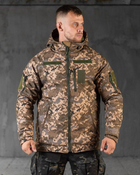 Тактична зимова куртка SoftShell Omni-Heat до -20 2XL піксель (89431)