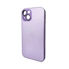 Защитный чехол-накладка AG Glass Matt Frame для Apple iPhone 15 Light Purple (AGMattFrameiP15LPurple)