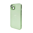 Защитный чехол-накладка AG Glass Matt Frame Color Logo для Apple iPhone 12 Light Green (AGMattFrameiP12LGreen)