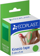 Кінезіо тейп ECOPLAST 5 см х 5 м Зелений (4752256001145)