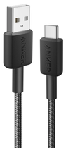 Кабель Anker 322 USB-A to USB-C - 1.8m Nylon Black (6962730)