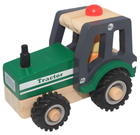 Traktor Magni Wooden tractor with rubber wheels (5707594038956)