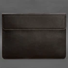 Шкіряний чохол-конверт BN на магнітах для MacBook 15-16 дюйм, темно-коричневий