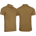 Футболка поло термоактивна MIL-TEC Tactical Polo Quickdry Темний койот 3XL