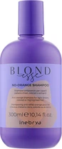 Шампунь для нейтралізації помаранчевого кольору Inebrya Blondesse No-Orange Shampoo 300 мл (8008277262390)