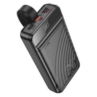 Зовнішній портативний акумулятор Павербанк Hoco J123B Element 30000mAh 22.5W 2USB/Type-C/Lightning зі швидкою зарядкою QC3.0+PD3.0 Black
