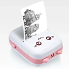 Портативний міні термопринтер Mini Printer бездротовий для смартфона Рожевий