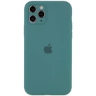 Защитный чехол-накладка Silicone Full Case AA Camera Protect для Apple iPhone 12 Pro Pine Green (FullAAi12P-46)