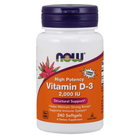 Vitamín D3 2000 IU - NOW Foods 240 caps (733739003775)