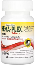 Комплекс вітамінів та мінералів Nature's Plus Hema-Plex 30 таблеток 2022-10-2841