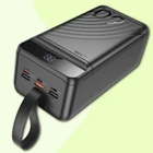 Повербанк Power Bank JI23С портативна батарея 22.5W для телефона планшета 60000 mAh, Чорний