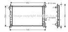 FD2264 AVA Радіатор охолодження FOCUS 1.4 1.6 1.8 98- Ava (FD2264)