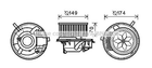VN8341 AVA Вентилятор салона SEAT ALTEA (2004) 2.0 TDI Ava (VN8341)