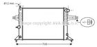 OL2272 AVA Радіатор охолодження ASTRA G 1.4 MT -AC 98- (вир-во AVA) Ava (OL2272)