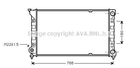 VN2066 AVA Радіатор охолодження двиг. PASSAT 1,6/1,8/1,8 16V 88- Ava (VN2066)