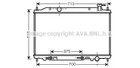 DN2295 AVA Радіатор охолодження NISSAN MURANO (2003) 3.5 CVTC Ava (DN2295)