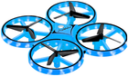 Інтерактивний дрон UFT HandCopter Blue з керуванням рукою та яскравим підсвічуванням (UFTHandCopterBlue)