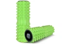 Массажный ролик EasyFit Grid Roller 33 см v.1.2 (салатовий) с заглушками с двух сторон (ролик-валик для МФР и йоги, массажер для спины, ног, рук, шеи) OS-8582-2