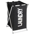 Корзина для белья Trento Laundry Dark, черная