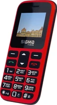 Телефон кнопочный Sigma Mobile Comfort 50 HIT красный