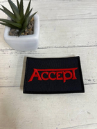 Шеврон Нашивка "Accept" 90х60 мм