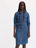 Sukienka koszulowa damska Levi's Otto Western Dress A7565-0000 L Granatowa (5401128687411)