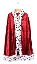 Peleryna królewska dla dzieci Den Goda Fen Velvet Ring Cape 98 - 128 cm Czerwona (7300009055203)