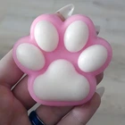 Сквиш антистресс лапка, 7см, Розовый (Антистресс игрушка для рук)