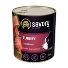 Вологий корм Savory для дорослих собак з індичкою