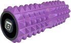 Массажный ролик-валик для МФР и йоги EasyFit 33х14 см роллер-массажер для спины, ног, рук и шеи EF-2022a-V Фиолетовый (56003504)