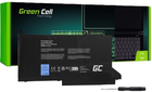 Акумулятор Green Cell для ноутбуків Dell Latitude 7280 7290 7380 7390 7480 7490 11.4 V 2700 mAh (5902701412463)