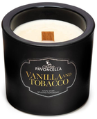 Świeczka sojowa Pavoncella Vanilla and Tabacco Czarna 170 g (5905711530394)